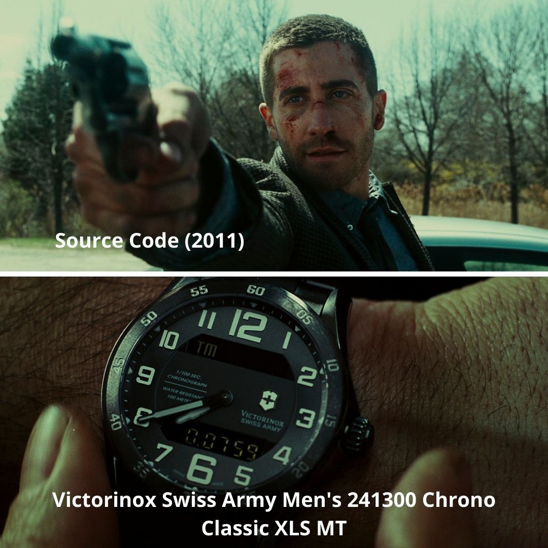 Sweet Victorinox watch from the movie Source Code. #watchcollection #watchinthemovies #nft #watchnft #outatimenft