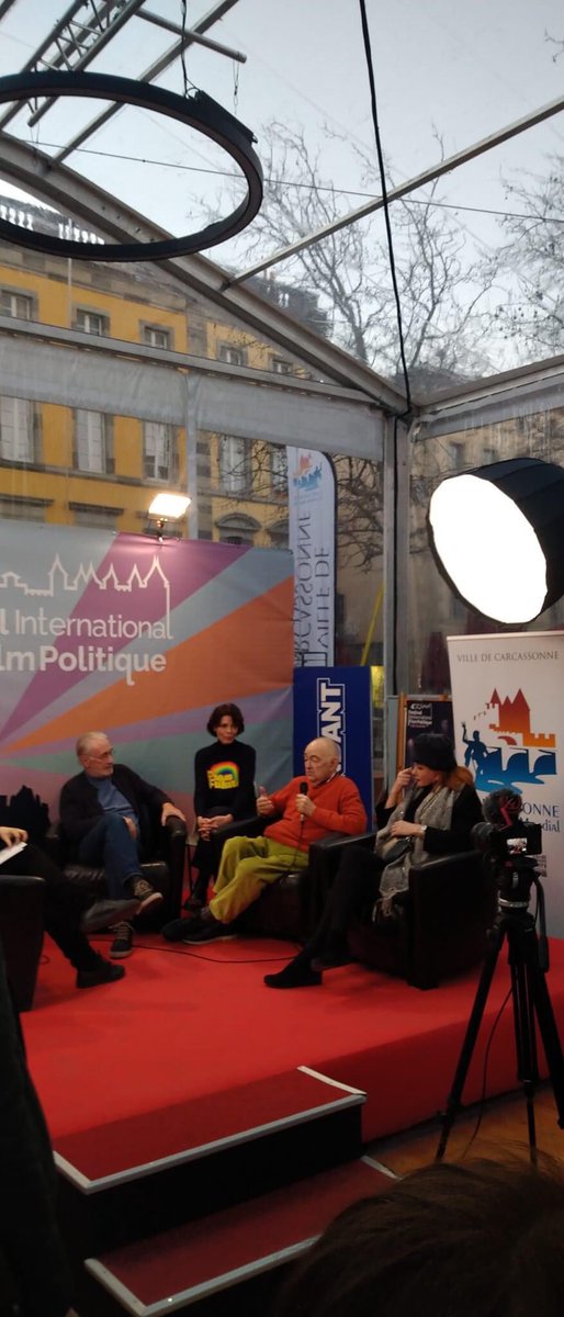 lizbourgine's tweet photo. Quel bel accueil pour notre équipe et notre film ❤️
Merci @FestivalFilmPol #carcassonne au #cinema #lecolisee
#deshommesdeconviction #bernardlecoq #catherinejacob #jeanlucmiesch #philippebrelot #jeanmarcbenguigui #fifp #fifp2022 #occitanie https://t.co/vZ1OvNUqIR