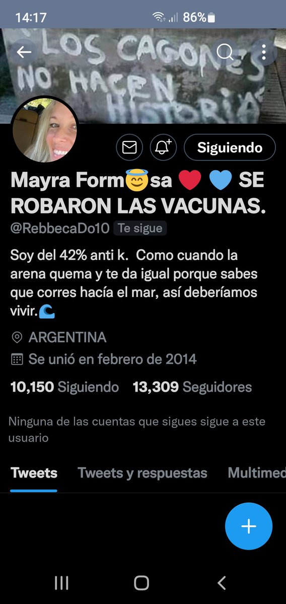 ber1942's tweet photo. @LaEntrerriana10 Me aparece asi, pero sin ningun posteo https://t.co/pPnuJHtU7W