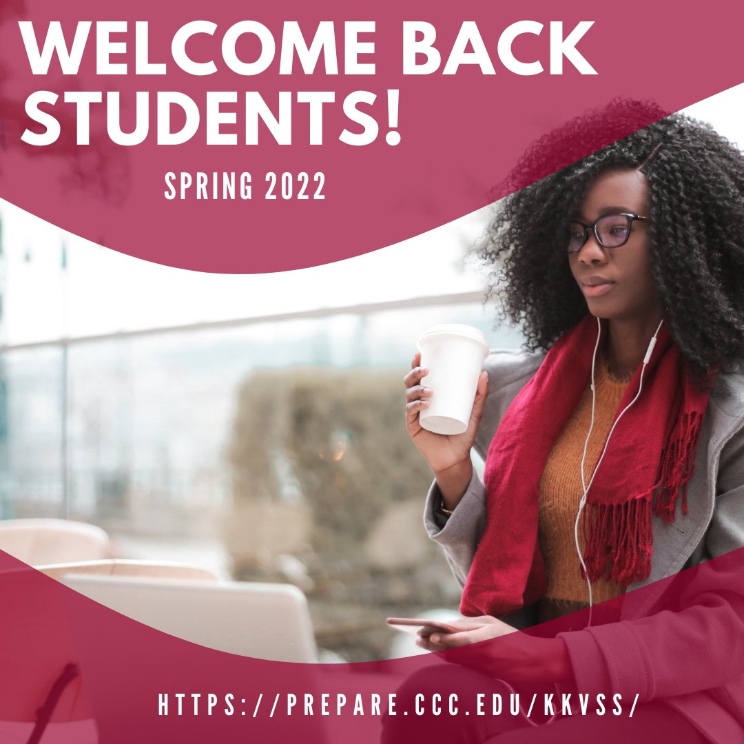 KK_College's tweet photo. Welcome Students to #Spring2022! Visit the KKC Virtual Students Services website to access resources such as Advising, Career Center, Financial Aid, IT, Student Activities, Transfer Center, Tutoring, Veteran's Services, Wellness Center, and more.  
https://t.co/VIbngTuqF6 https://t.co/K0WxgpoxzX