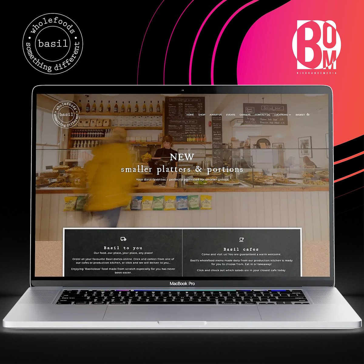 If you're from the area, you must have heard of Basil 👀

Basil came to us looking to improve their online presence. We created a new website, and with lockdown looming, it was the perfect time to launch their online shop.

Read the full story: bigorangemedia.co.uk/projects/basil…

#marketing
