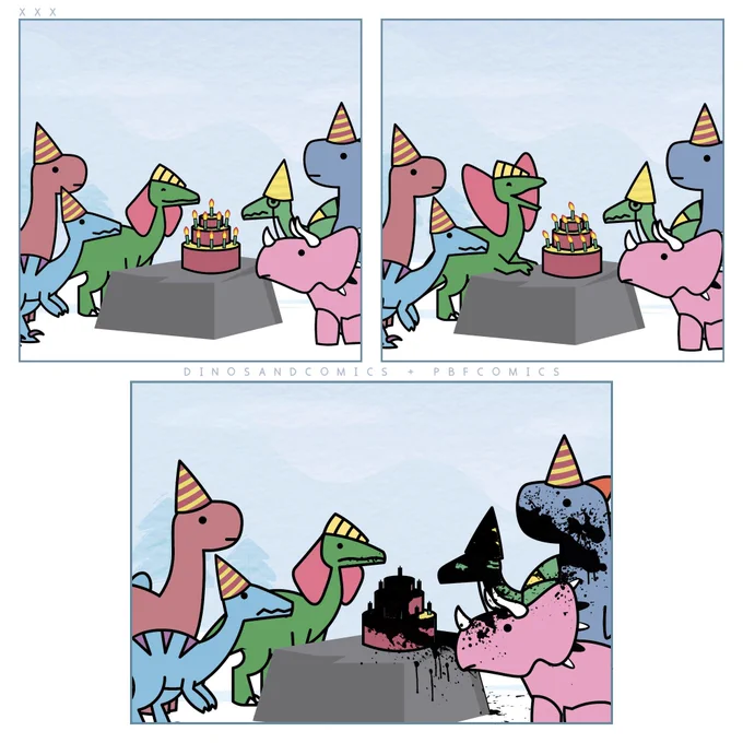 Happy Birthday, Dilophosaurus (collab with @dino_comics) 