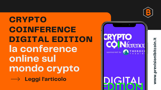 Crypto Coinference Digital Edition: la conferenza online italiana per parlare di #criptovalute, #Blockchain e #finanza in attesa di Crypto Coinference in presenza.
Scopri gli #speaker 👇
previsionibitcoin.it/blog/crypto-co…

#Cryptos #NFTCommmunity #altcoin #CryptoCoinference #cryptocommunity