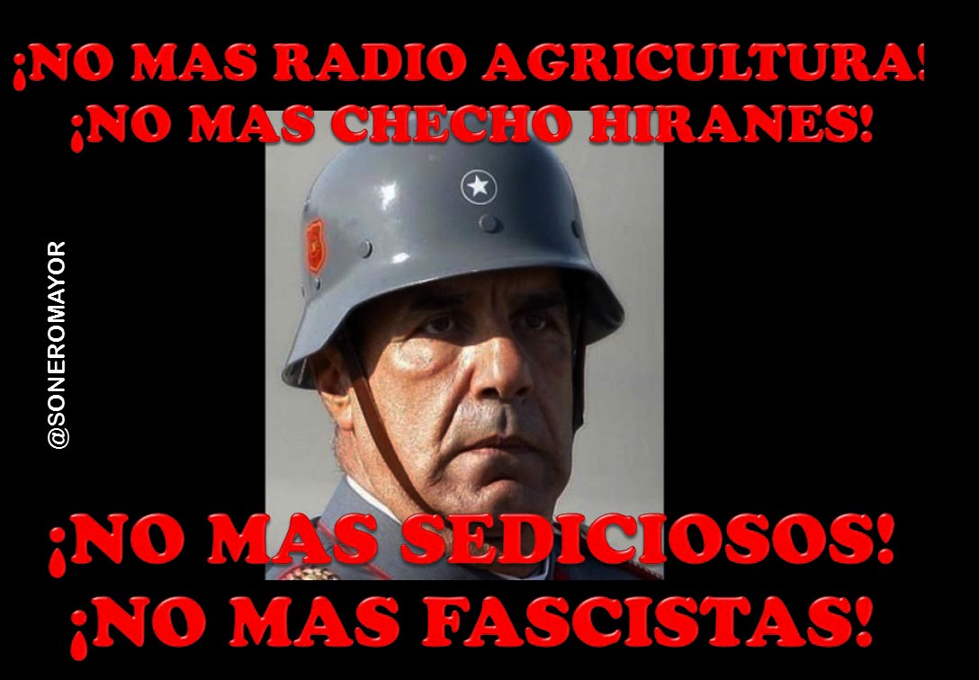 Ya lo sacamos de la TV ahora apaguemos Radio Agricultura, no más Rating a Fachos y Sediciosos
