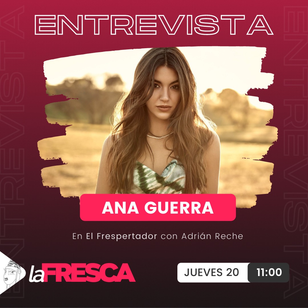 frescafm's tweet photo. 🇮🇨 La artista canaria @anaguerra será la invitada en #elFrespertador con @adrianrechefm. 🎤 Jueves 20 de enero a las 11:00 🎵🔉
#anaguerraenlafresca #estamosdemoda https://t.co/13VSEuLdvt
