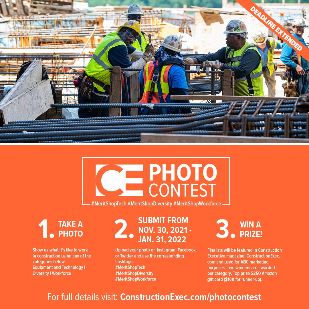 ConstructionMag's tweet photo. Hit us with your best shots during the CE photo contest! Winner receives $250. EXTENDED DEADLINE to Jan. 31. 
#meritshopworkforce #cephotocontest
https://t.co/PjUfs9SSJi https://t.co/W9ZOYSqRRw