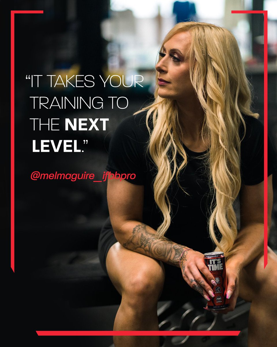 ItsTimeEnergy's tweet photo. @melmaguire_ifbbpro - Lifestyle Coach
"It takes your training to the next level".
Don't just take our word for it - #itstimeformore
Share with someone that needs IT'S TIME Energy!
#energydrinks #gymmotivation #workoutgoals https://t.co/dbkSOZbF8u
