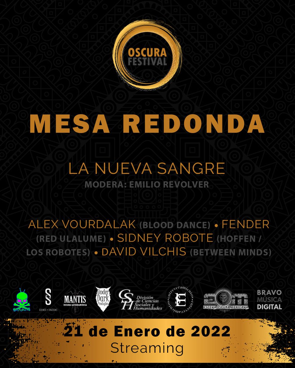 Voy a moderar esta mesa del #FestivalOscura 
 #blooddance #sidneyrobote 
<a href="/Red_Ulalume/">Red Ulalume</a> <a href="/BetweenmindsO/">Betweenminds_Oficial</a>