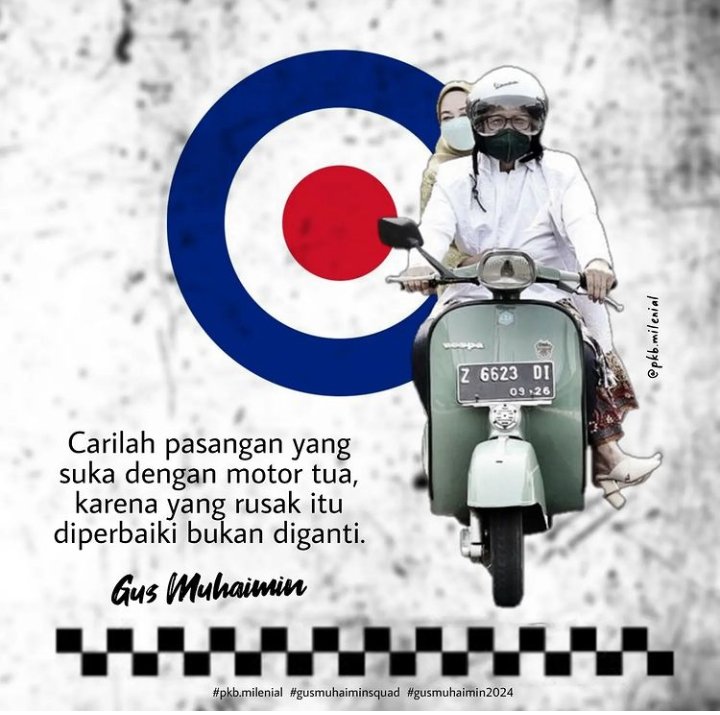DPWPKBSULSEL08's tweet photo. Carilah pasangan yang suka dengan motor tua,karna yang rusak itu diperbaiki bukan diganti.

#PKB
#GusMuhaimin
#AzharArsyad
@cakimiNOW @EmHasanuddin @DPP_PKB @radarbangsa_com @azhar_arsyad @Jazilul_Fawaid @hanifdhakiri @idafauziyah @halimiskandarnu @idhamarsyadNow @billy4riez https://t.co/0dwZKG40q1