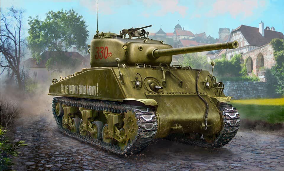 Zvezda – Model Kits Sherman М4А2 (76) kit in 1/35 scale is also 