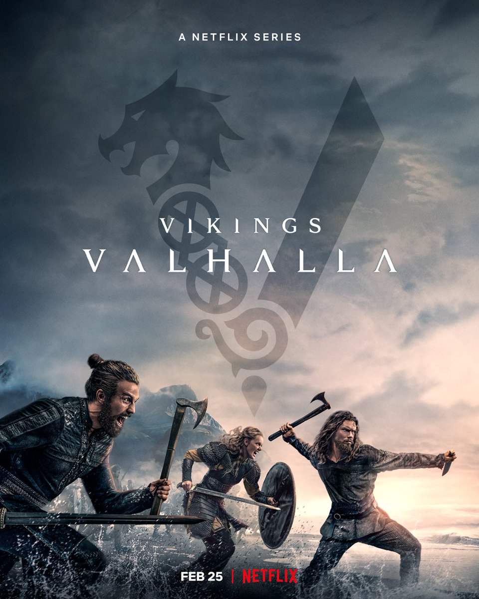 البوستر الرسمي للمسلسل . 
#VikingsValhalla