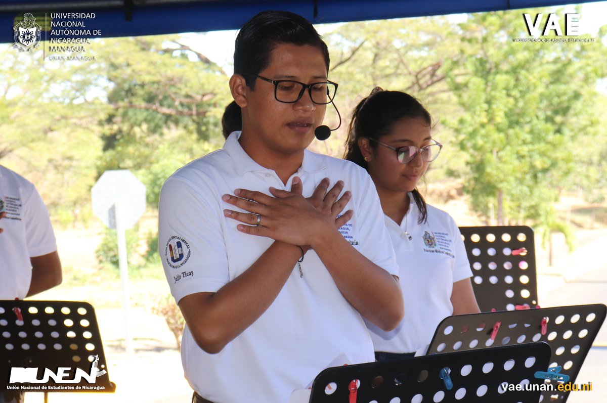 VEstudiantiles's tweet photo. Inicio de la XLI Jornada Dariana Universitaria 2022, En saludo al CXX Aniversario de la publicación de la obra “La caravana Pasa” y al 155 aniversario del natalicio Rubén Darío.

#SomosUNANManagua #SomosVAE #SomosUNEN #SomosCultura #RubenSiempreAzulIntenso https://t.co/ofVv3VDhE2