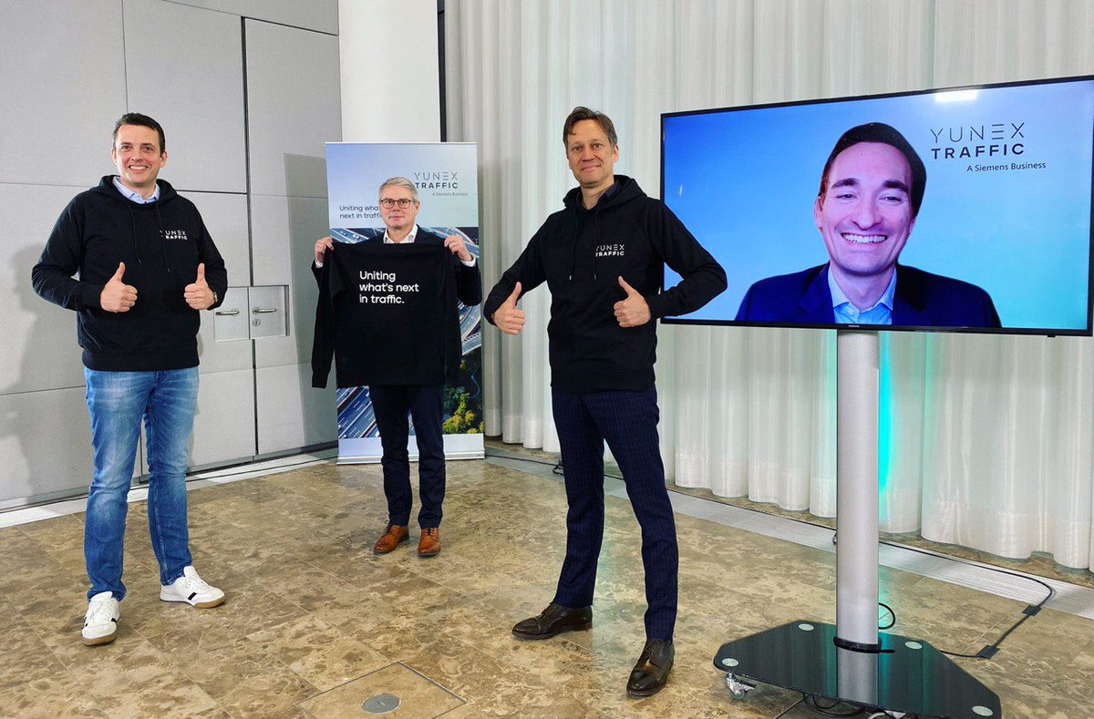 Open communication is a key factor for us at @YunexTraffic. So our 3 virtual townhalls were all about #TeamYunexTraffic and the questions our colleagues had about yesterday’s big news regarding Atlantia becoming new strategic owner of Yunex Traffic.
💪🚦