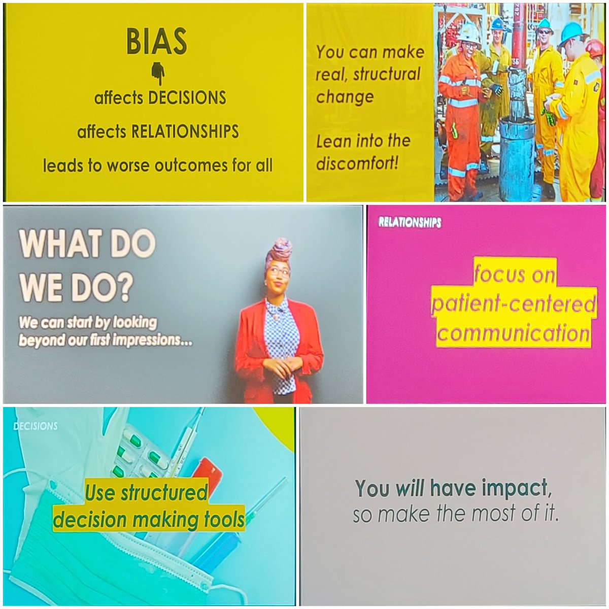trevy13's tweet photo. Great plenaries w/ @ericadhawan @yassmin_a, both with unique storytelling abilities to share discussions on #connectionalintelligence & cognitive biases with great connections to decision making & interpersonal relationships in healthcare #representationmatters #IMSH2022 https://t.co/8rHdCxW2dl