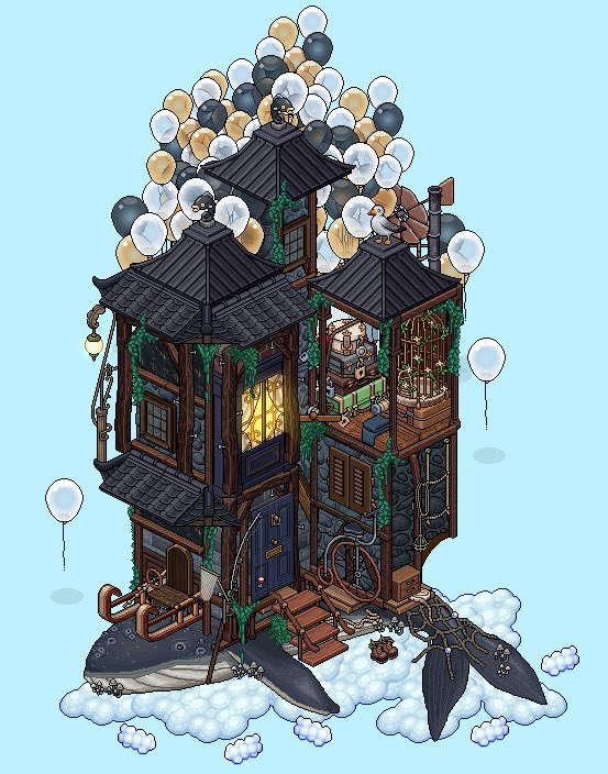 Flying whale build on <a href="/habboxfrance/">Habbox</a>