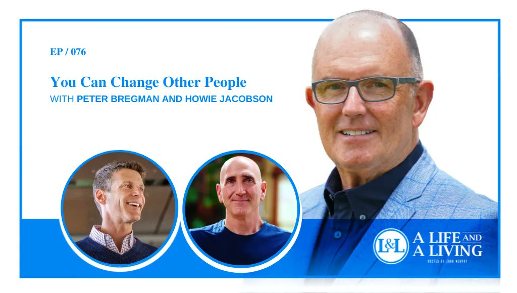 Howie and I were on A Life and Living with John Murphy to discuss You Can Change Other People: "These business and leadership methods of communicating...are just as applicable to our personal lives as they both demonstrate through insightful anecdotes."  buff.ly/3tnGfb9