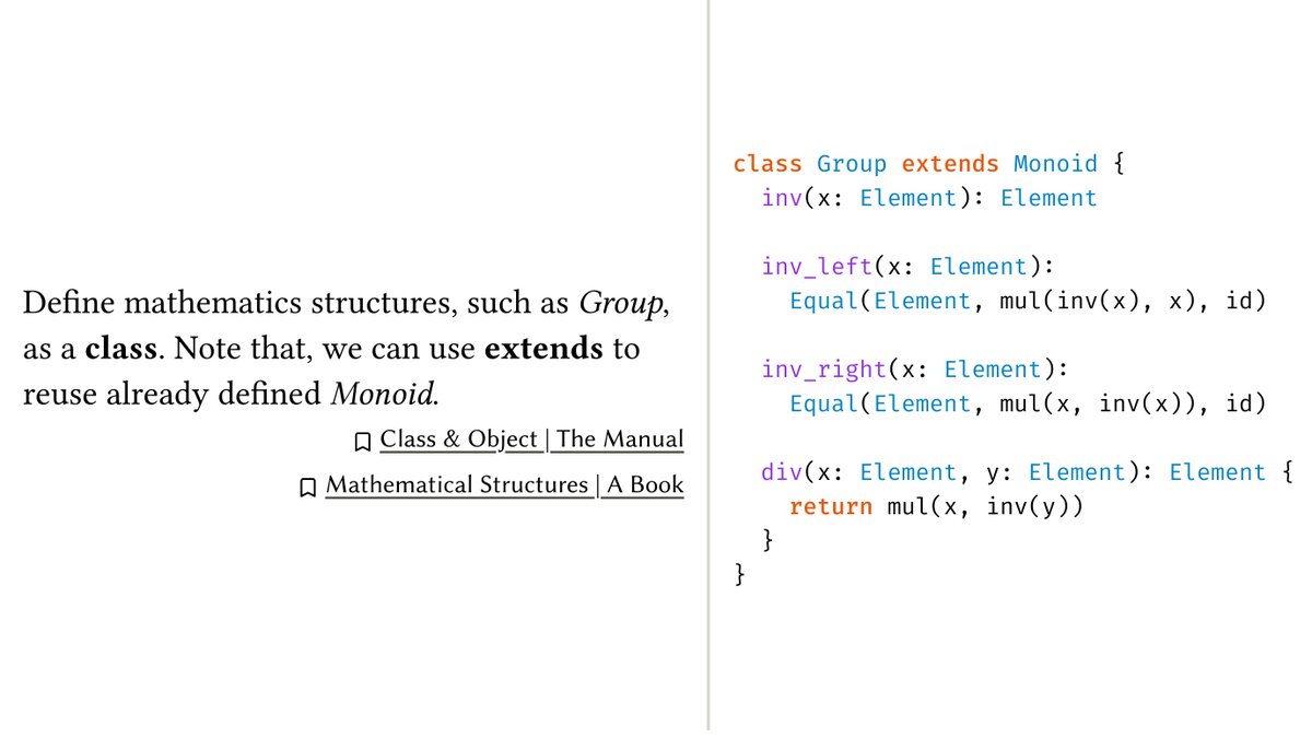 CicadaLanguage's tweet image. Object Oriented Programming The Ultimate Mathematical Meta Paradigm!

Using classes and inheritance to formalize mathematical structures.

cicada-lang.org

#ObjectOriented #Programming #Math #Mathematics

Please retweet.