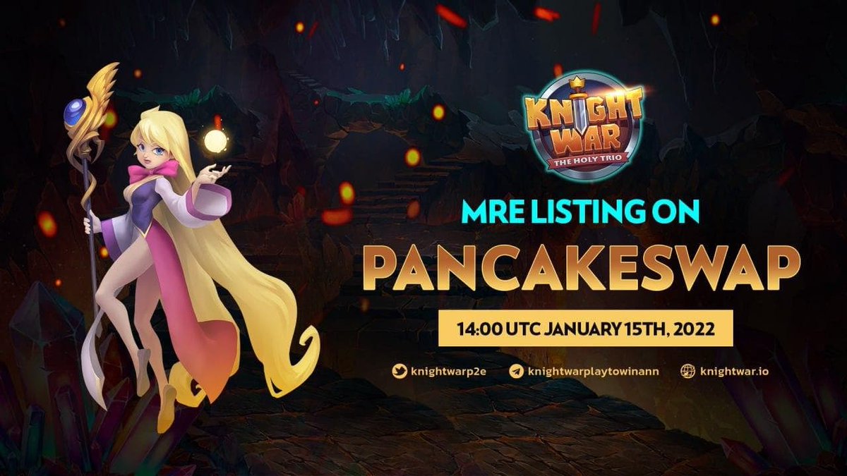 tetiana_ai's tweet photo. #Listing #KnightWar  #BLONDYCHAIN #BLONDYINFO 

🔥@knightwarp2e IS NOW LISTED ON @PancakeSwap 

💱Trading Pair: MRE/BUSD

👉MRE Smart-Contract Address: 0xFccbe6F79E36a92c606774221F3Ec44E10c92ED3 https://t.co/pGPIZV6ny1