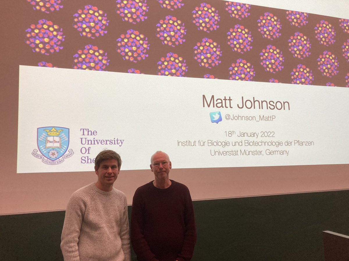 Johnson_mattp's tweet photo. Fantastic to give a talk @WWU_Muenster 🇩🇪on proton Motive force regulation in chloroplasts (great data from @plantgustaf ) 🌱☀️thanks to Michael Hippler and @schwarzland_lab for the invitation #photosynthesis https://t.co/Z0Q0RiXiZG