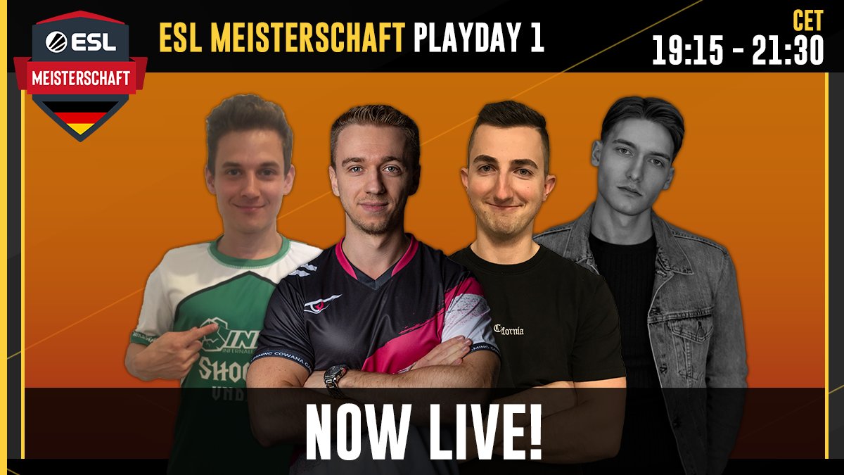 Back2Warcraft (@back2warcraft) on Twitter photo 🔴 LIVE - Twitch.tv/Back2Warcraft 🔴
🇩🇪 WIR SIND WIEDER DAAA-HAA 🇩🇪
🏆 <a href="/ESLGermany/">ESL Germany</a> MEISTERSCHAFT
Der Kampf um die Deutsche Meisterschaft und 8,000€
Kickoff in Gruppe A heute mit:
💀 <a href="/shockyshocks1/">shockyshocks</a> vs. Trunkz 🧝♀️
💀 <a href="/Edoboii1/">Edoboii</a> vs. Franzyzz 👹
🎤 Neo & <a href="/DonSl4sH/">Marcel Sl4sH Reiske</a> 🔴 LIVE - Twitch.tv/Back2Warcraft 🔴
🇩🇪 WIR SIND WIEDER DAAA-HAA 🇩🇪
🏆 <a href="/ESLGermany/">ESL Germany</a> MEISTERSCHAFT
Der Kampf um die Deutsche Meisterschaft und 8,000€
Kickoff in Gruppe A heute mit:
💀 <a href="/shockyshocks1/">shockyshocks</a> vs. Trunkz 🧝♀️
💀 <a href="/Edoboii1/">Edoboii</a> vs. Franzyzz 👹
🎤 Neo & <a href="/DonSl4sH/">Marcel Sl4sH Reiske</a>
