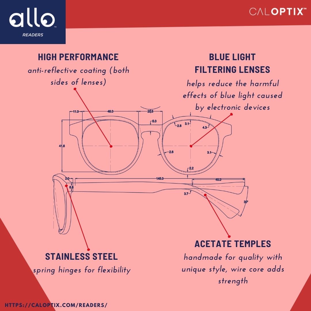 Tech Series: ALLO readers - - est. in 1935, CalOptix has been a leader in optical accessories for 86 years! Click & swipe through to learn more! #caloptix #cleaneyewear #opticians #ophalmic #eyedoctor #eyedoctorsofamerica #opticalproducts #alloreaders