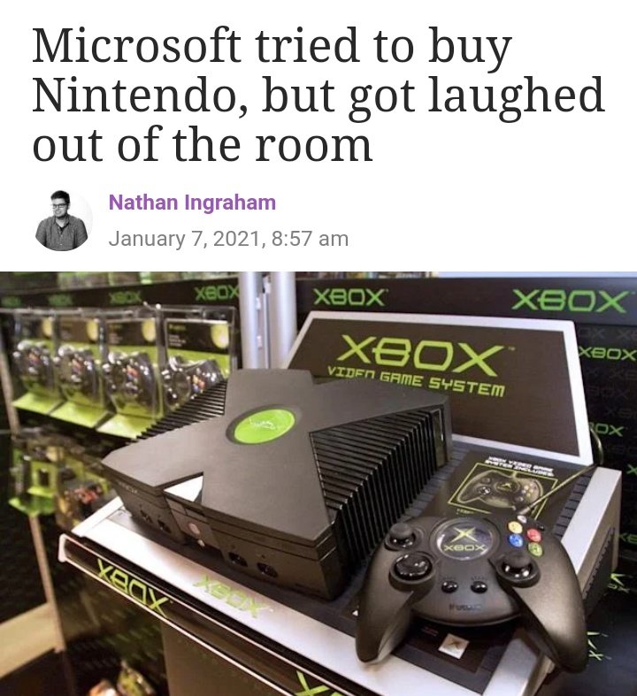 DynamoSuperX's tweet photo. "Watch Microsoft buy Nintendo next." https://t.co/9mgq99jZJc
