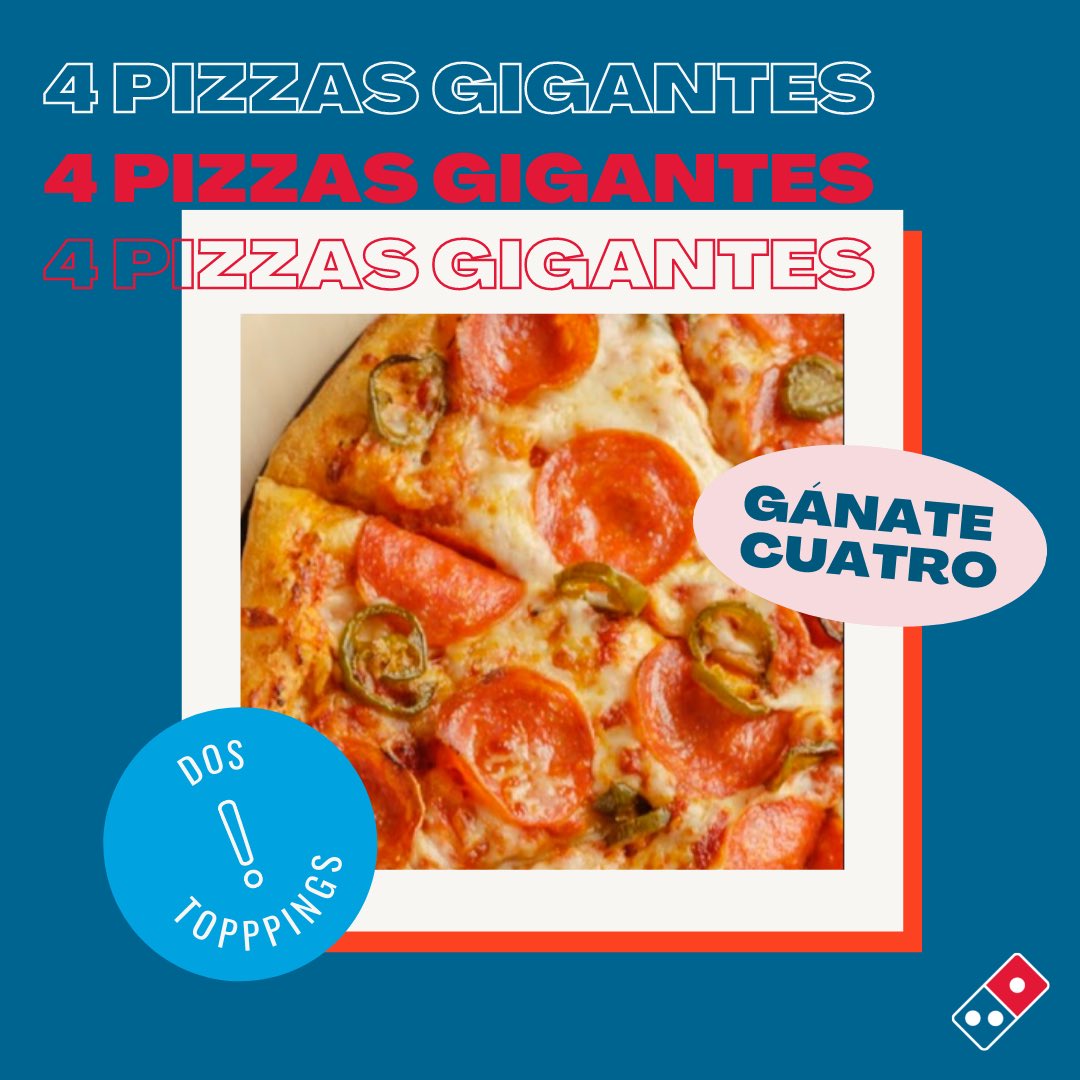 Dominos_hn's tweet photo. Participa por en rifa de 4 pizzas gigantes de 2 toppings. 
Un simple paso: Síguenos en Twitter y dale Re-tweet a este tweet para ver las mejores promos y noticias  -Fecha límite para participar: lunes 24 de enero. 
-Anuncio ganador: martes 25 de enero *restricciones aplican https://t.co/kvzKfFF0nH