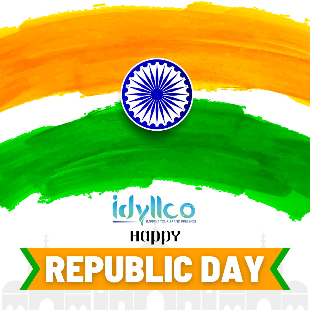 Idyllco2's tweet photo. Idyllco wishes you Happy Republic Day🇮🇳🇮🇳

#idyllco #digitalmarketing #republicday #republicdayindia #26january #republicday2022 https://t.co/ynQyEu9U4Q