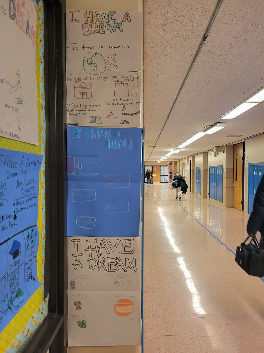 MrsCKopka's tweet photo. I Have a Dream Posters for In Person Learners who are #chasingtheimpossible #unit3 #IHaveADream #mlk @studysync @HuffordD86 @JolietSD86 https://t.co/VdxVP8d96e