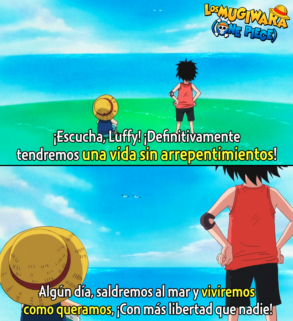 LosMugiwaraOP's tweet photo. Vivir como uno quiera, sin arrepentimientos. 
#OnePiece https://t.co/tubUGHOK88