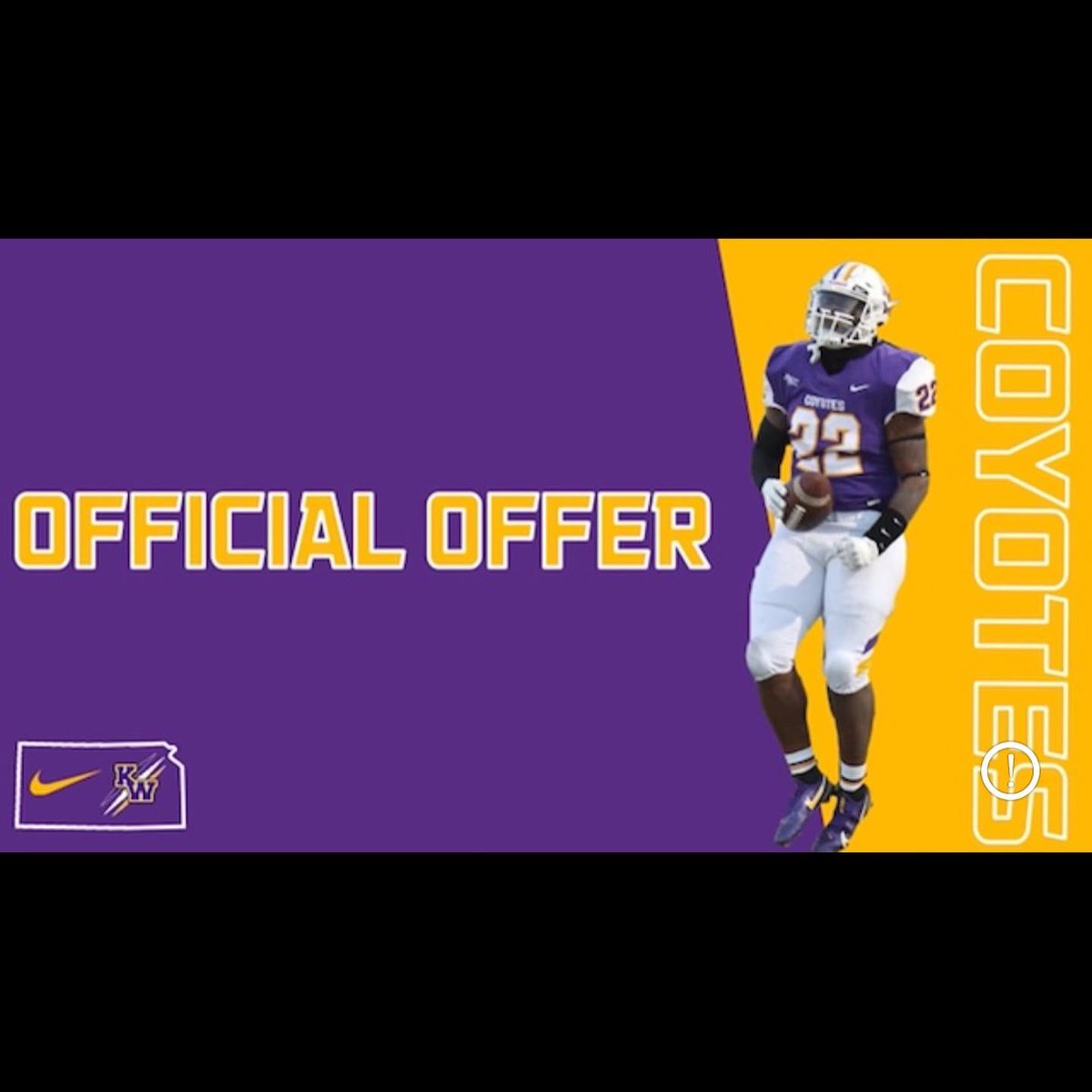 After a great conversation with @Jones_KWU I am blessed to say I have received an offer from Kansas Wesleyan University!