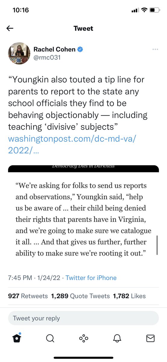 Teaching the truth is the hill I hope all of us as teachers will die on. A tip line? So much wrong here.