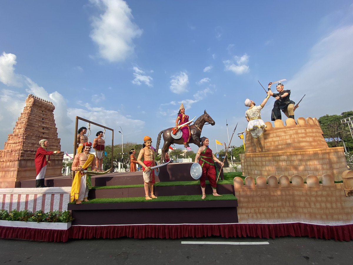 dhanyarajendran's tweet photo. Tamil Nadu tableau was rejected by the expert committee. The state govt displays the tableau in the state parade. #happyrepublicday2022 https://t.co/5pySPj6MrS