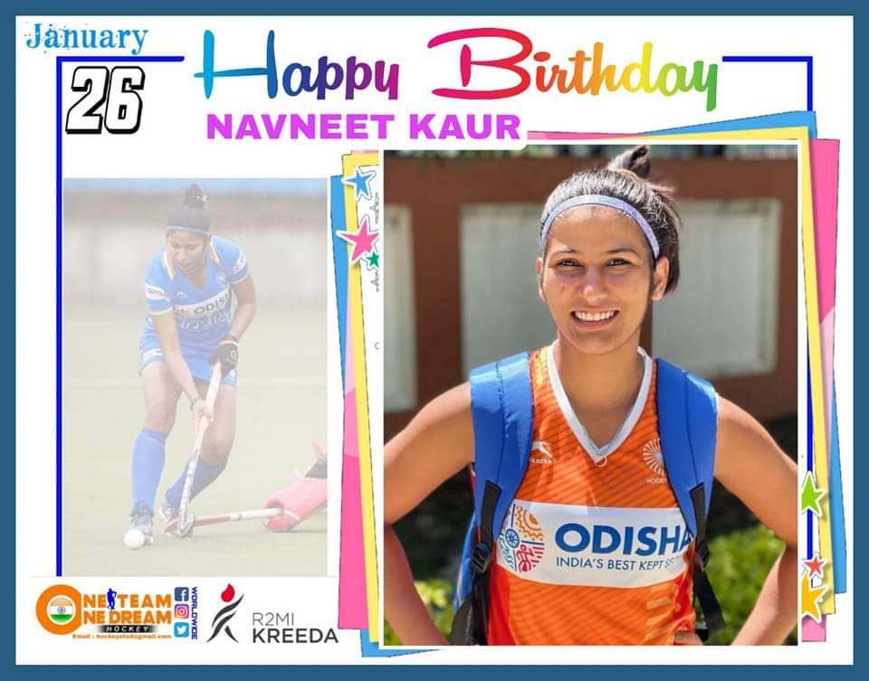  joins all the hockey fans across India wishing Happy Birthday to Navneet Kaur    