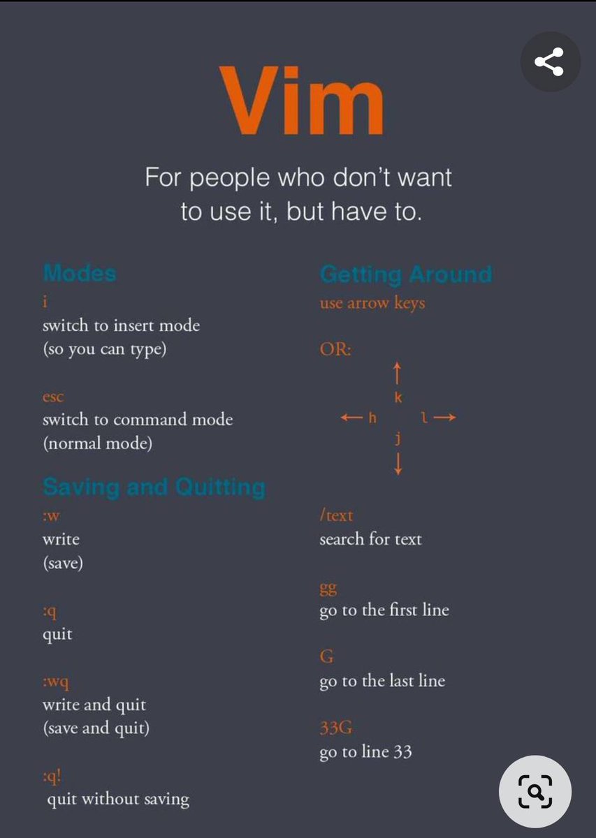 nickbyte's tweet image. For those who dont want to use vim, but have to.
#vim #vimtips #tricks