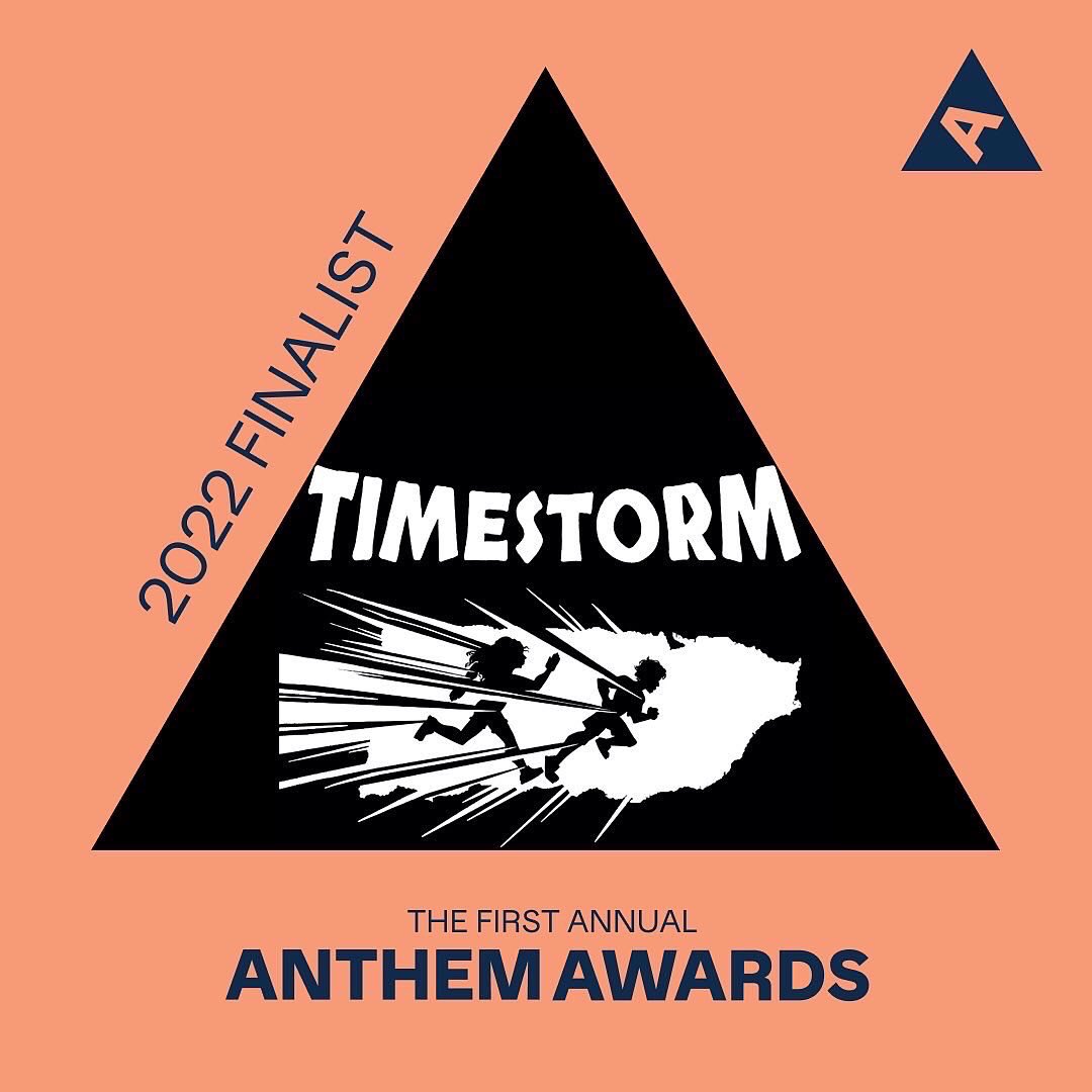 We're excited to share that Timestorm has been selected as an <a href="/anthemawards/">anthemawards</a> finalist in the category of Education, Art, &amp; Culture - Special Projects. We are honored to have Timestorm recognized alongside so many excellent finalists. #anthemawards #audiofiction #audiodrama