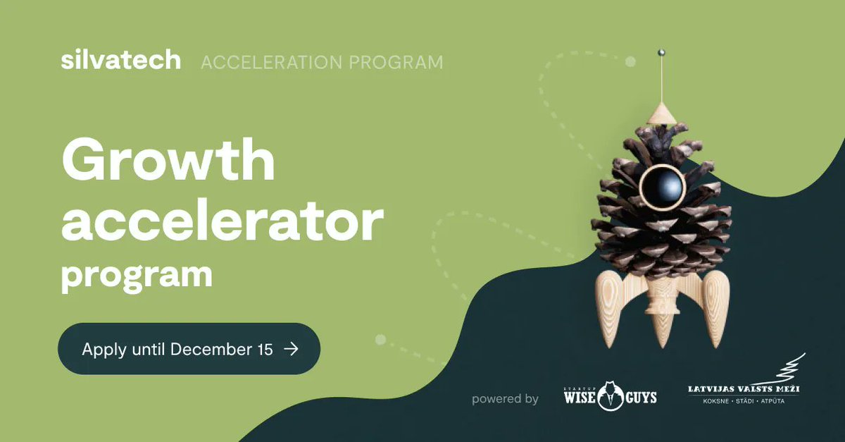 roboticscats's tweet image. Cool! We're one of the cohorts in the SilvaTech accelerator organised by Latvijas valsts meži (LVM) and @StartupWiseGuys . Exciting to work together to drive innovative #foresttech

roboticscats.com/2022/01/26/rob…
