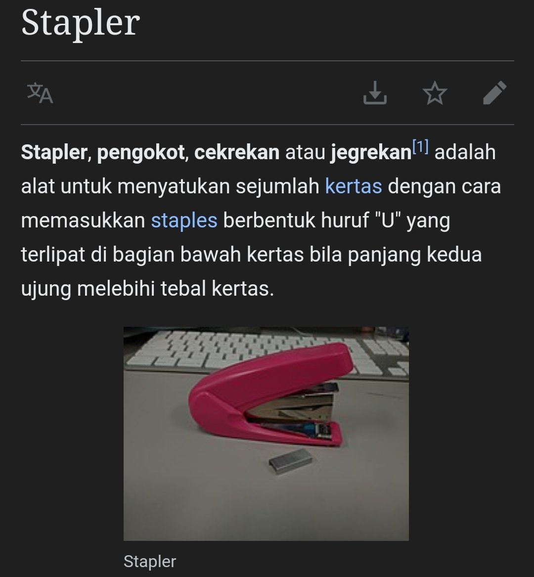Di daerahmu namanya apa gaes? <a href="/txtdarigajelas/">txt dari gajelas</a> <a href="/idwiki/">Wikipedia bahasa Indonesia</a> <a href="/kegblgnunfaedh/">Kegoblogan.Unfaedah</a> 

#stapler #staples #jegrekan #hekter

id.m.wikipedia.org/wiki/Stapler