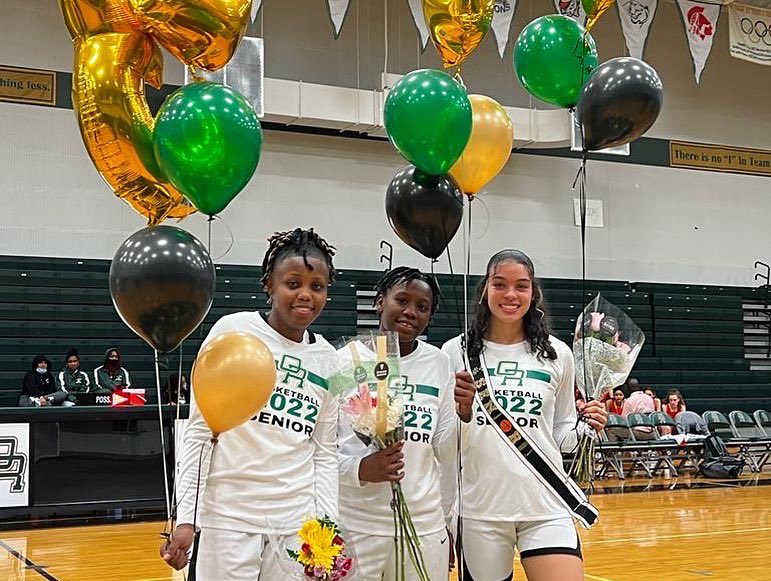 OrhsGirlsBBTeam's tweet photo. We honored our senior class of 2022 and was able to get the win! We are so proud of these young women and their accomplishments both on and off the court! 💛💚 https://t.co/ZUoaJCX5iH
