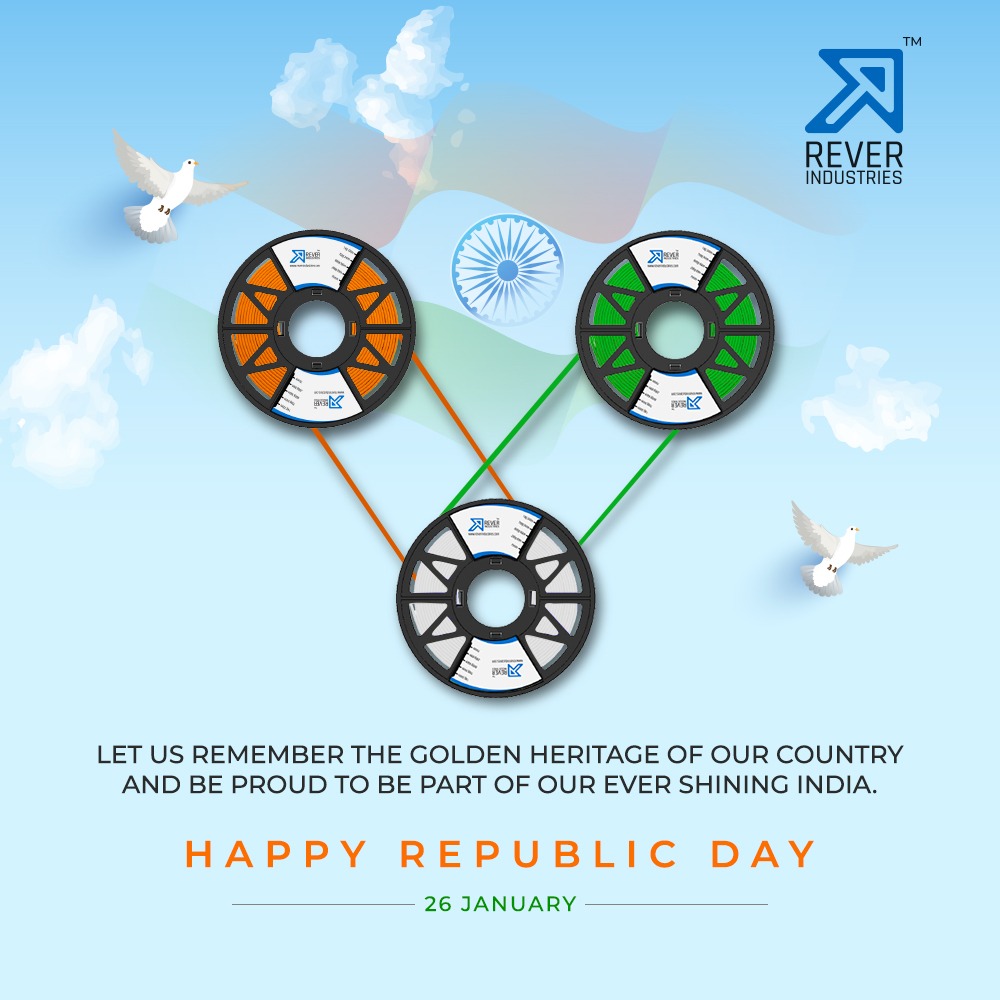 On this day, let's promise to build a country that will be the ideal place to thrive for our next generation. #Happy #Republic #Day! #3dprinting #3dprintingfilament #india