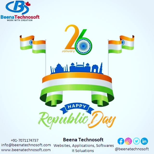 beenatechnosoft's tweet image. Happy Republic Day 🇮🇳🇮🇳

#heppyrepublicday #26January #beenatechnosoft  #softwaredevelopmentcompany #webdevelopmentcompany #india