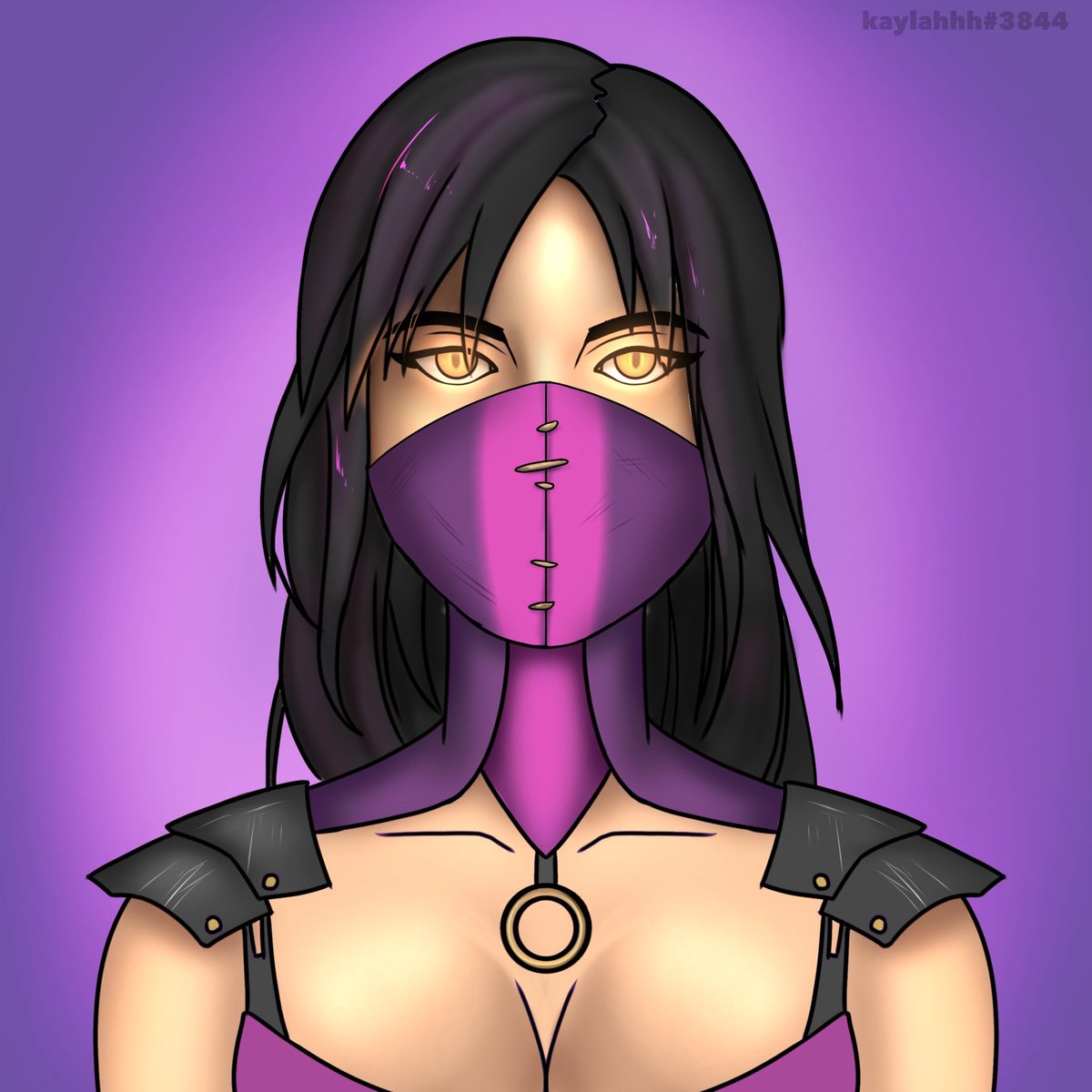 0xQuoc's tweet photo. @VoyagersUnknown Here is my fanart submission. Posting it here as I cannot post it in the server for some reason. Mileena from Mortal Kombat. As I have been playing this game a lot recently, I felt inspired make one in relation to my favourite character. Hope you like it!! 💜 https://t.co/FMZLuZuHtC