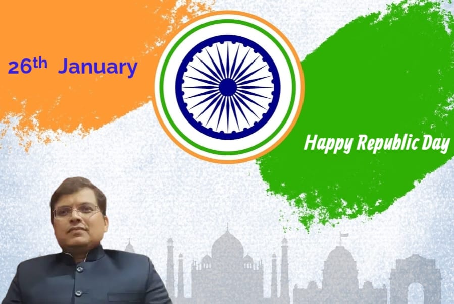 TheAavishkarMan's tweet photo. This Republic Day let us unite to make our nation secure through health, education, defence and environment. 

Happy Republic Day 

#Republicday2022 #Constitution #Democracy https://t.co/OuoyKswIfe