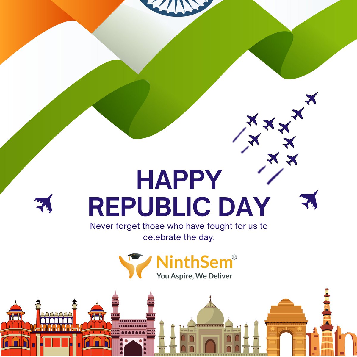 NinthSem's tweet photo. Today, let us remember all the people who worked to make this day a reality for all. @NinthSem will continue working towards enabling #skillindia

Happy Republic Day, fellow proud Indians. Jai Hind!

#india #happyrepublicday #jaihind https://t.co/rU39xD3Z5b