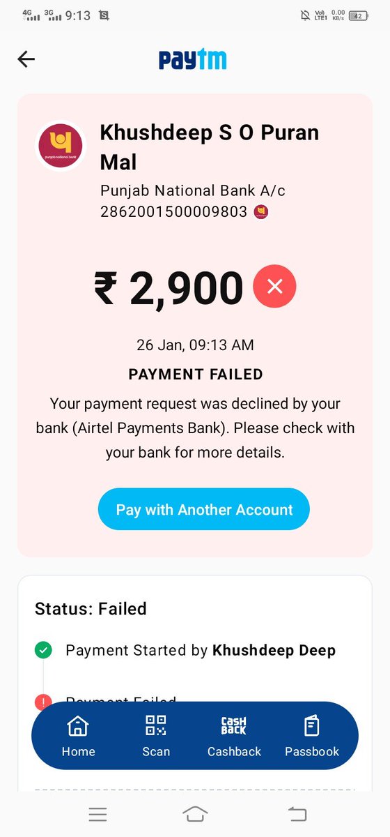 i_AnonymousD's tweet photo. @airtelbank Very bad customer service, cheaters, liars... All these names deserve by @airtelbank . It's been more than 10 days, when I registered my complaint, and you said wait for 24 hours. And more than 100 hours gone and situation is same. Pathetic https://t.co/jILTbv465m