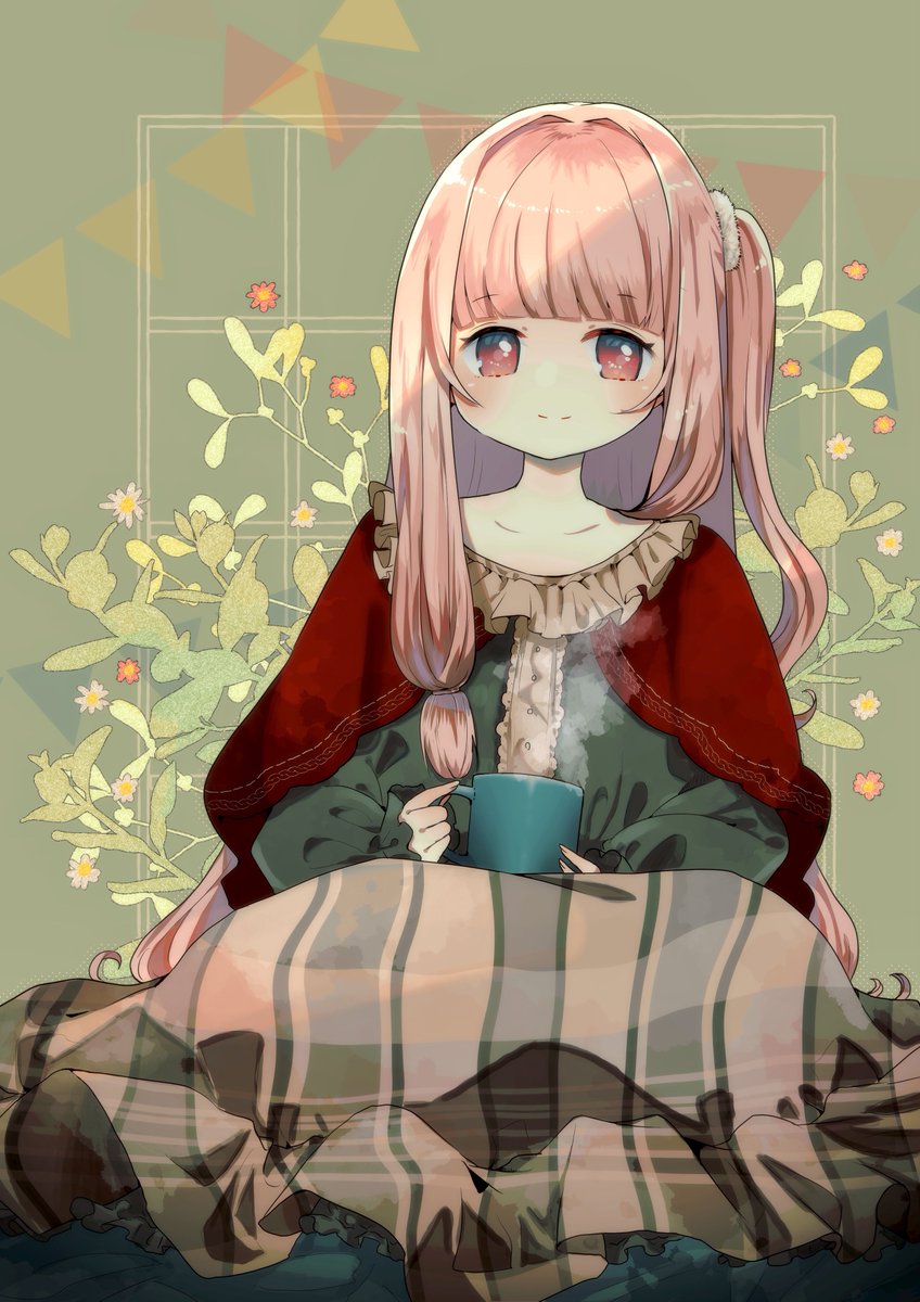 琴葉茜 「今日も寒いね茜ちゃん 」|おやすみまくらのイラスト