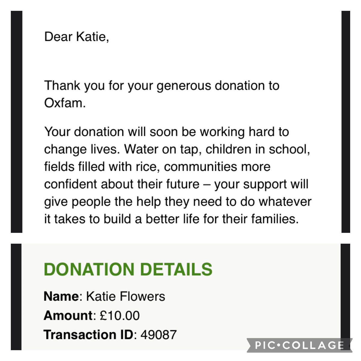 katieflo's tweet photo. @antonnewcombe @oxfamgb Great way to raise money for a good cause 😊 https://t.co/xxCdyLeoie