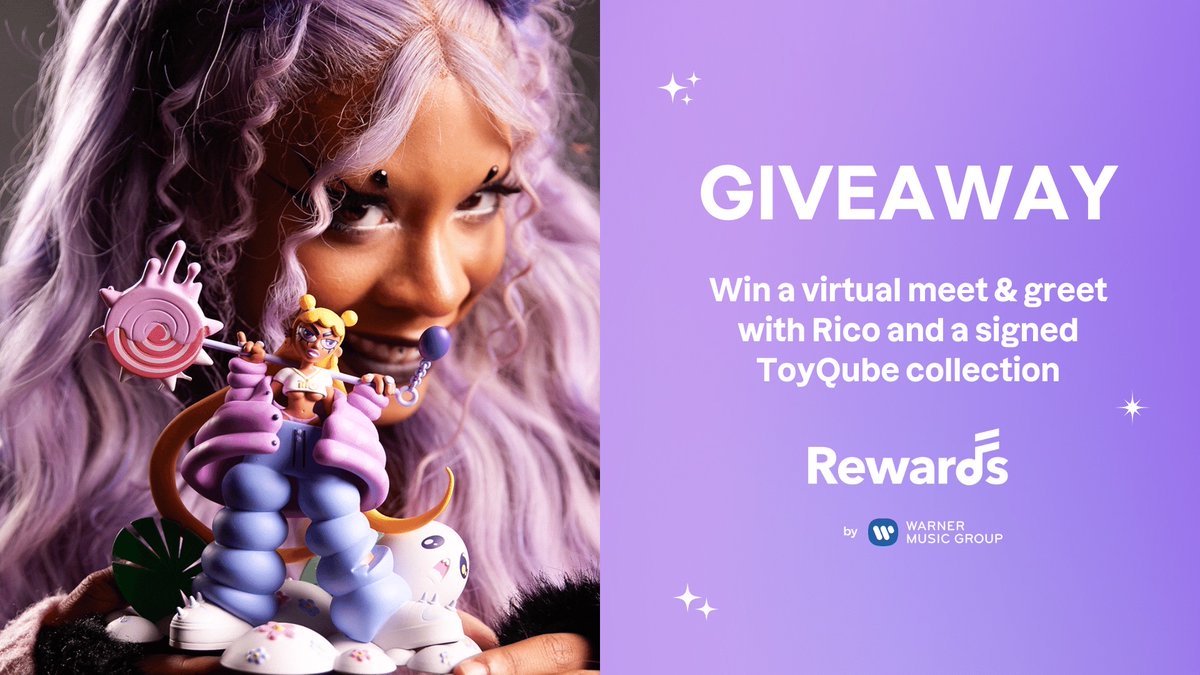 wmgrewards's tweet photo. this is ur chance to win a virtual meet &amp; greet with @Rico_nastyy and a signed ToyQube collection 😈 

sign up here to enter: https://t.co/4Ksxxybcfc ✨ https://t.co/2gEMeKbios