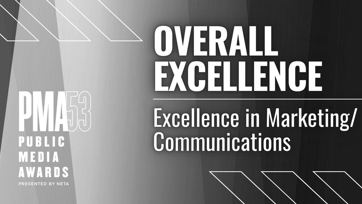 NETA_Tweets's tweet photo. Congratulations to @NebPublicMedia for receiving the Public Media Award for Excellence in Marketing/Communications for Nebraska Public Media - Excellence in Marketing/Communications #PMA53 https://t.co/x0GuXs1wMJ