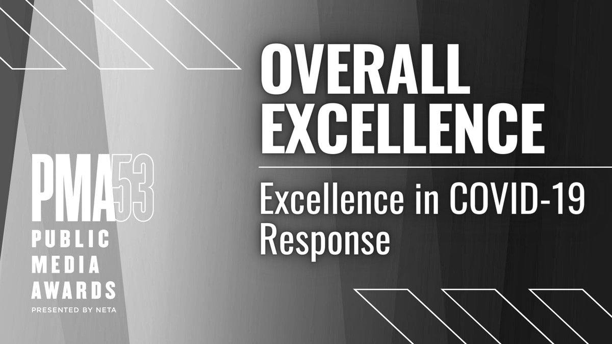 NETA_Tweets's tweet photo. Congratulations to @arizonapbs for receiving the Public Media Award for Excellence in COVID-19 Response for Arizona PBS COVID-19 Response #PMA53 https://t.co/X625lEx5lX